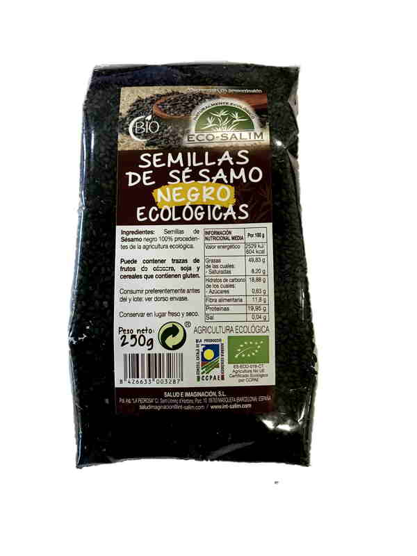 granos y semillas SEMILLAS DE SESAMO NEGRO ECO 250GR