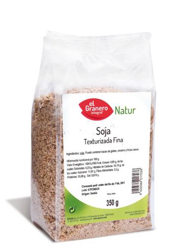 comida macrobiótica SOJA TEXTURIZADA FINA, 350 g