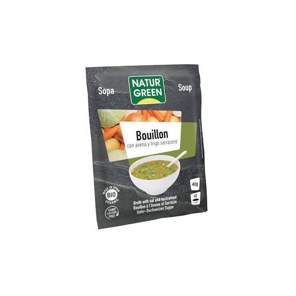 sales, condimentos y salsas SOPA BOUILLON CON AVENA Y TRIGO SARRACENO BIO VEG 40 g