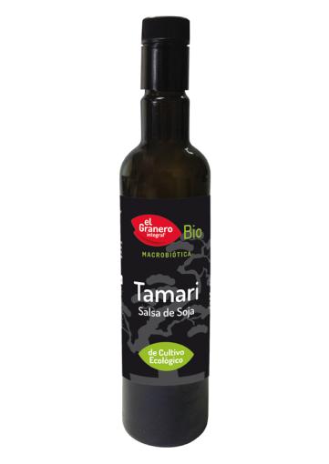 comida macrobiótica TAMARI SALSA DE SOJA BIO, 500 ml