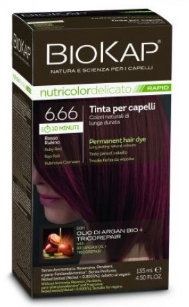 línea capilar TINTE RAPIDO 6.66 ROJO RUBI 135ML