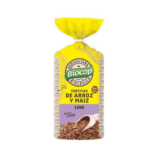 aperitivos y frutos secos TORTITA ARROZ MAIZ LINO BIO 200 G