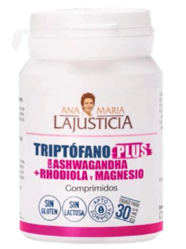 sistema nervioso TRIPTOFANO PLUS CON ASHWAGANDHA+ RHODIOLA Y MAGNESIO 60 comp.