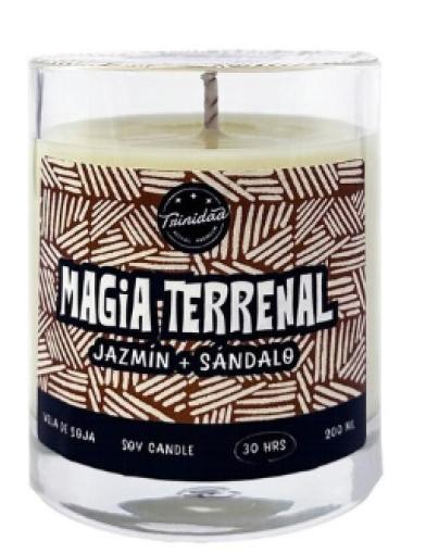 aromaterapia VELA VASO MAGIA TERRENAL 200 ML