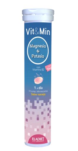 minerales Vit&Min Magnesio + Potasio Efervescente 14 comp