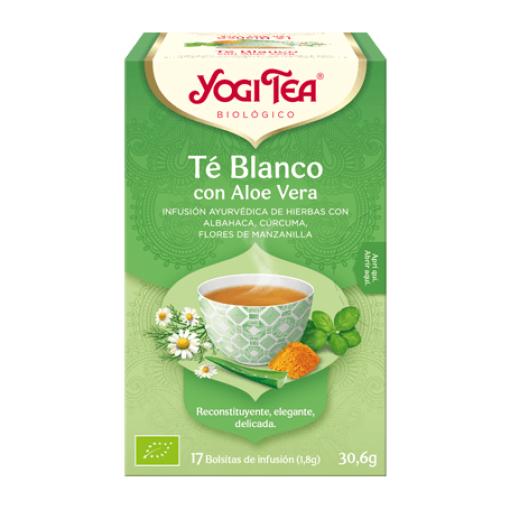 plantas en filtro YOGI TEA BLANCO CON ALOE VERA 17 FILTROS BIO