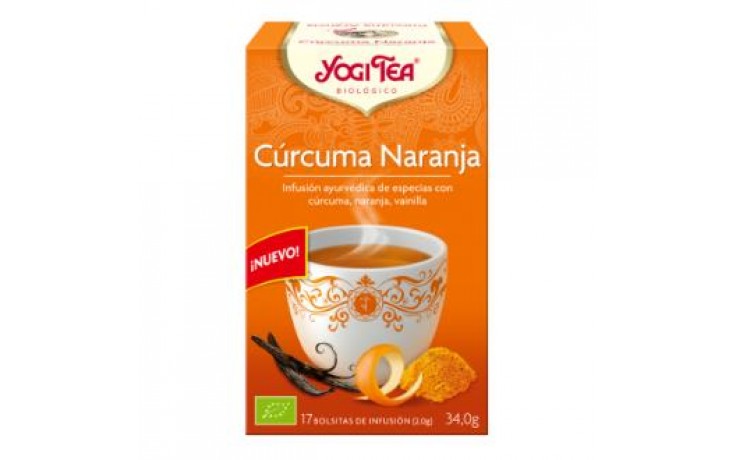 plantas en filtro YOGI TEA CURCUMA NARANJA 17 FILTROS BIO