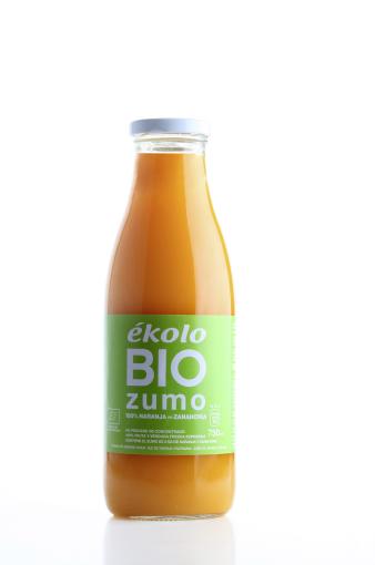 bebidas ZUMO NARANJA+ZANAHORIA ÉKOLO BIO, 100% EXPRIMIDO,750ML