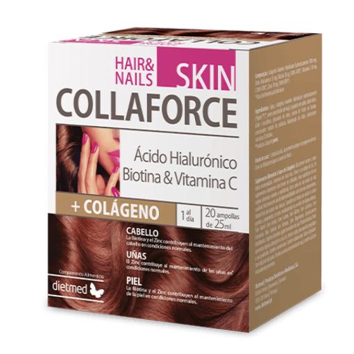 línea capilar COLLAFORCE SKIN HAIR&NAILS 20 AMP. 25ML