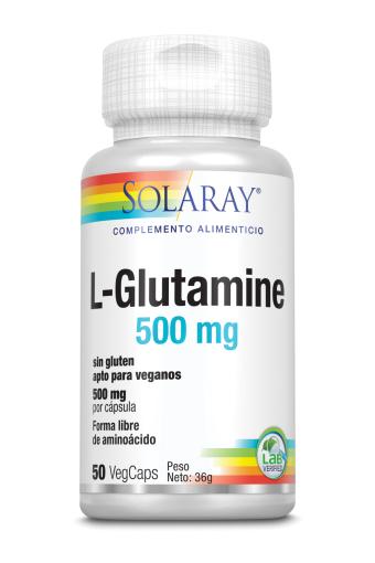 aminoácidos L-GLUTAMINE 500MG 50 CAP VEG