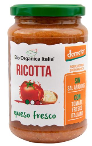 sales, condimentos y salsas SALSA DE TOMATE CON RICOTTA BIO 350G