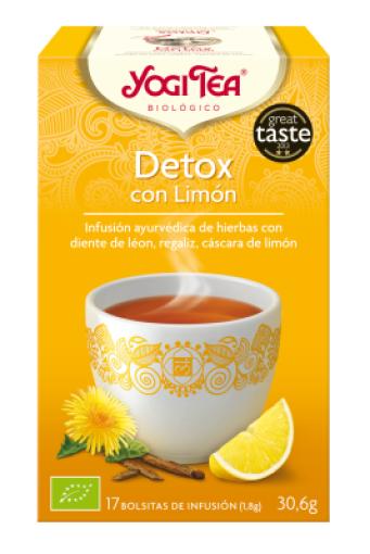 plantas en filtro YOGI TEA DETOX CON LIMON 17 FILTROS BIO