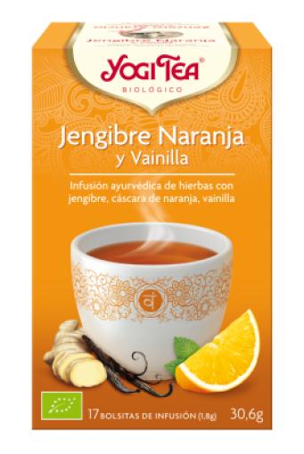 plantas en filtro YOGI TEA JENGIBRE NARANJA VAINILLA BIO 17 FILTROS