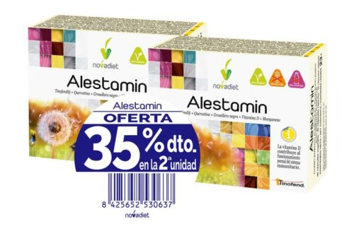 sistema inmunológico PACK ALESTAMIN 2ªUD 35% DTO 2X30CAP VEG