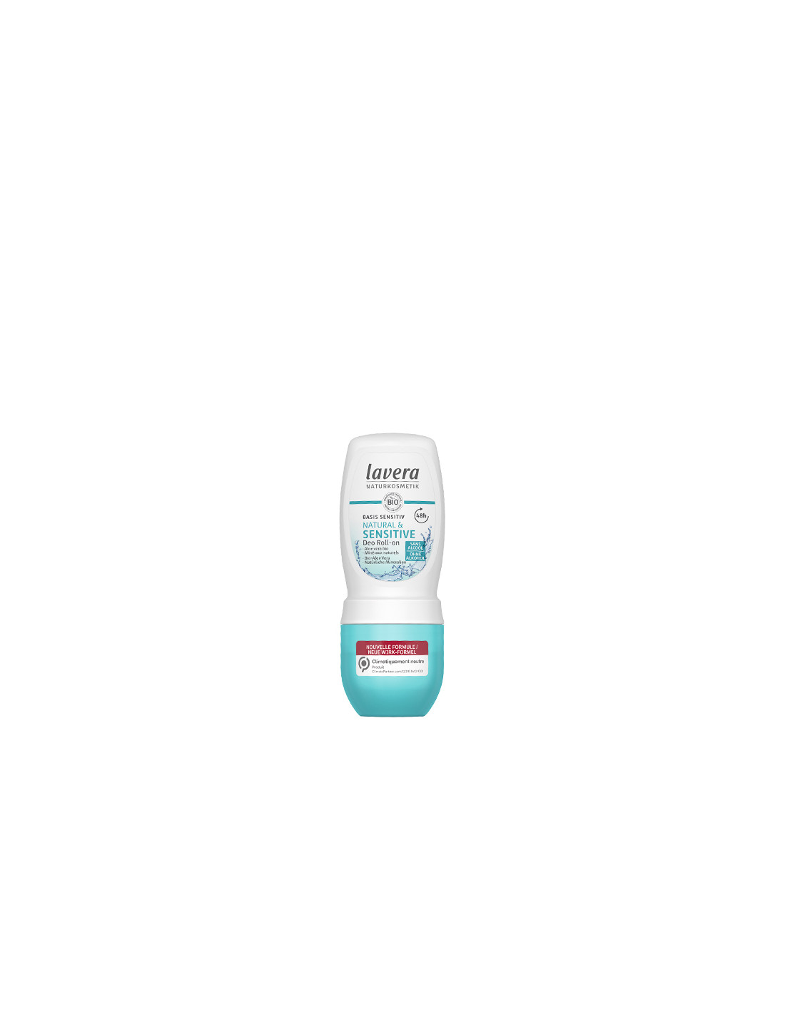 línea corporal DESODORANTE ROLL-ON 48H BASIS SENSITIVE & NATURAL 50ML