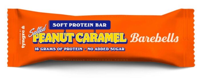 aperitivos y frutos secos BARRITA PROTEICA CARAMELO DE CACAHUETE SALADO 55G