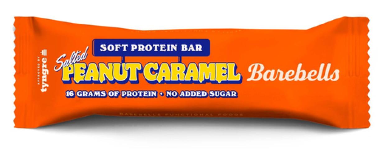 aperitivos y frutos secos BARRITA PROTEICA CARAMELO DE CACAHUETE SALADO 55G