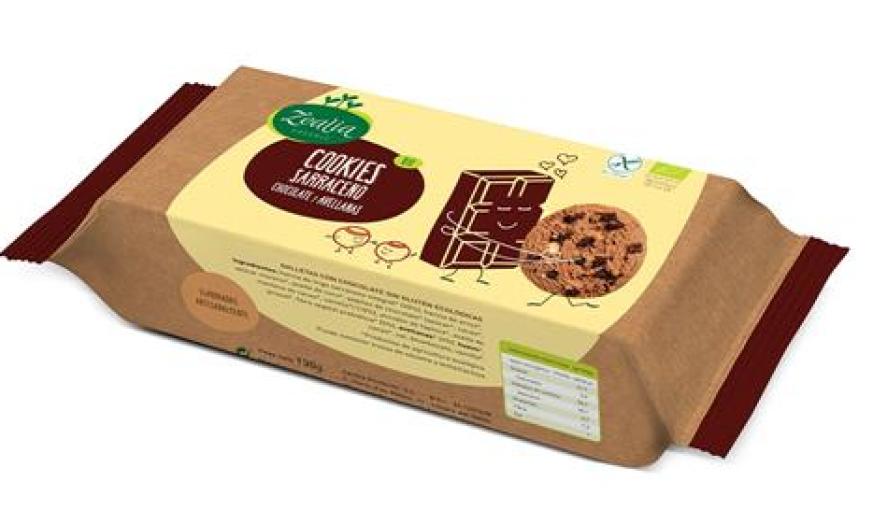 celiacos COOKIES SARRACENO CHOCOLATE Y AVELLANAS BIO 130G