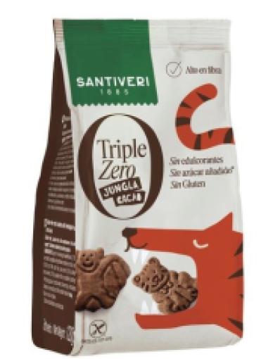 repostería y chocolates GALLETAS JUNGLA CACAO TRIPLE ZERO 120GR