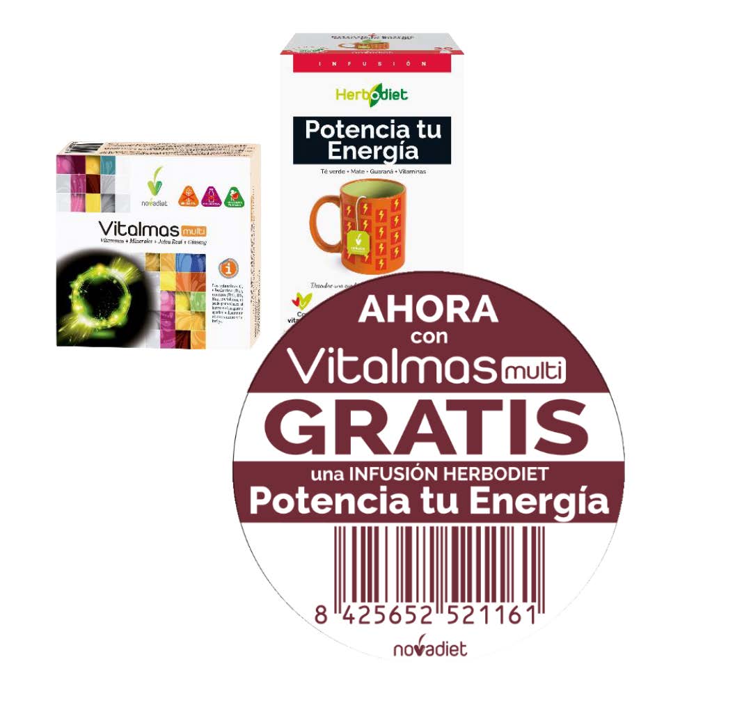 vitaminas VITALMAS MULTI 30 CAP + GRATIS HERBOD. POTENCIA TU ENERGIA