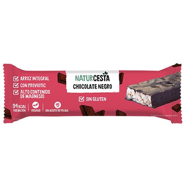 aperitivos y frutos secos BARRITA ARROZ CHOCOLATE NEGRO SIN GLUTEN 18G