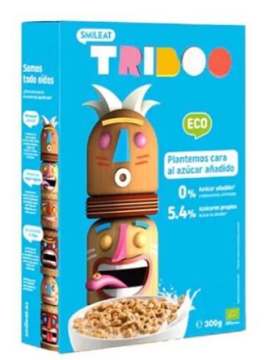 copos, mueslis y salvados CEREALES DE DESAYUNO TRIBOO BIO, 300 g