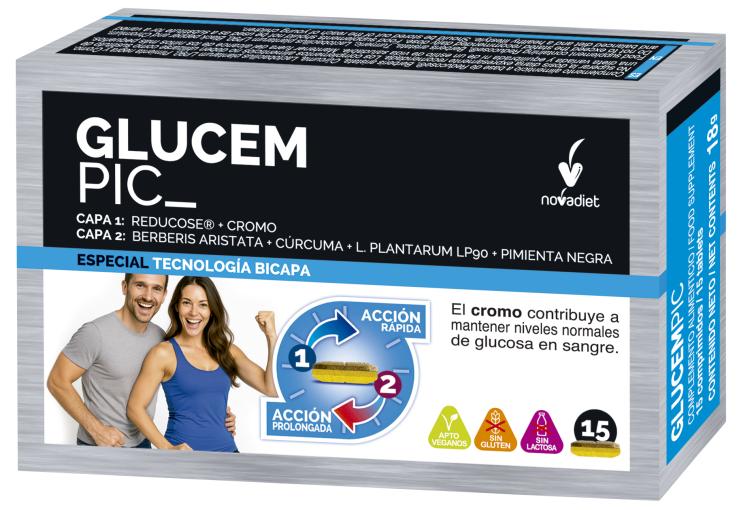 glucosa GLUCEM PIC 15 COMPRIMIDOS