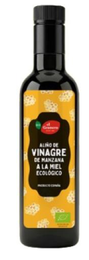 aceites y vinagres ALIÑO DE VINAGRE DE MANZANA A LA MIEL BIO 250ML