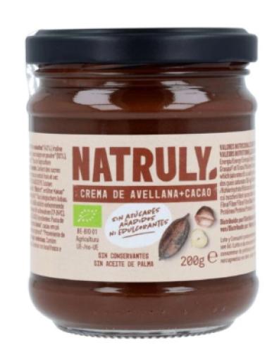 repostería y chocolates CREMA AVELLANAS CACAO BIO 200GR