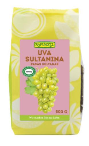 aperitivos y frutos secos PASAS SULTANAS RAPUNZEL 500 G