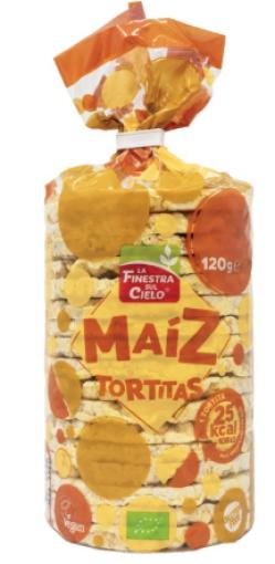 aperitivos y frutos secos TORTITAS MAIZ SIN GLUTEN BIO 120G