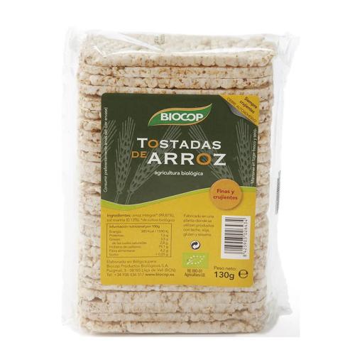 aperitivos y frutos secos TOSTADAS ARROZ BIO 130 G