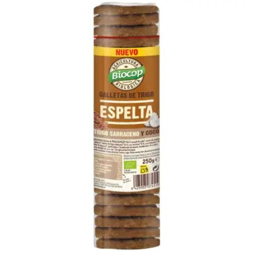 repostería y chocolates GALLETAS TRIGO ESPELTA SARRACENO COCO 220G
