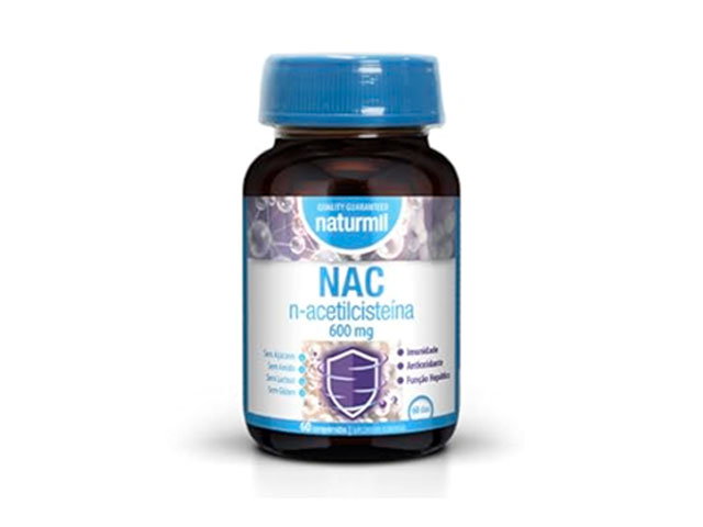 antioxidantes NAC N-ACETILCISTEINA 600 MG + 33% GRATIS 60+20 COMP