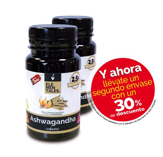 sistema nervioso PACK ASHWAGANDHA 2ºUD AL 50% 2X30 CAPSULAS